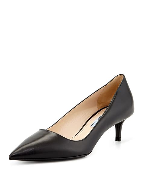 prada low heel shoes|prada heels price.